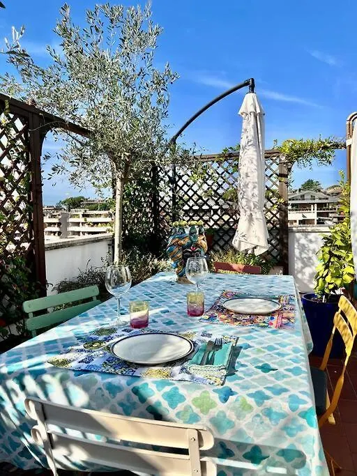 Lovely Mid-Century Apartment With Stunning Terrace Rome Italy